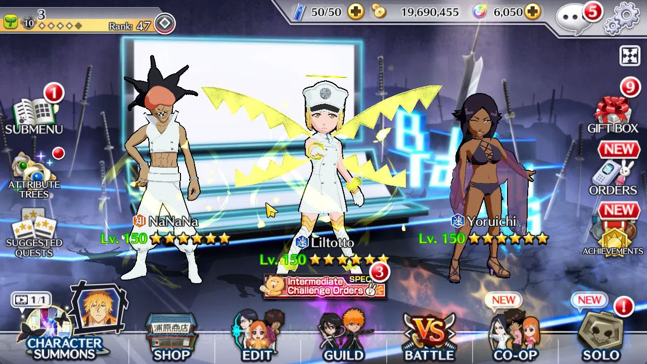 Bleach: Brave Souls Accounts Starter [GLOBAL]6K Orbs+Fresh All Story|TYBW26 Lilto,Swimsuit25 Yoruichi,TYBW25 Nana,TYBW24