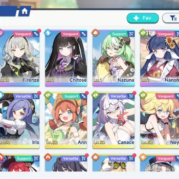 Stella Sora Accounts Global Lv 30|6 SSR, 3 Limited|Firstlight Noya T1 +Sign,Firenze T3,Chitose T1|Nazuna T3,Nanoha