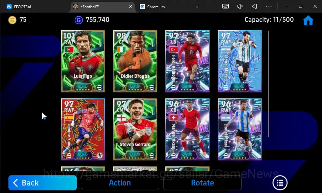 eFootball Accounts Android|Epic Luis Figo,Didier Drogba,Steven Gerrar image 4