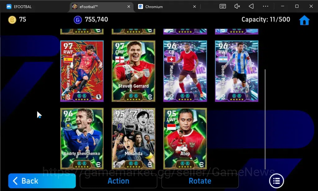 eFootball Accounts Android|Epic Luis Figo,Didier Drogba,Steven Gerrar image 5