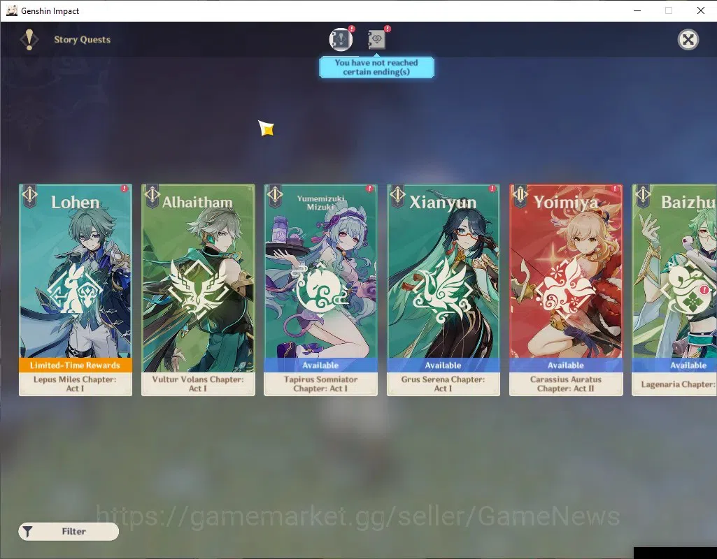 Genshin Impact Accounts ASIA|AR 55|5 Limited + 3(*5 Weapon)|Ayato+Signatur image 16