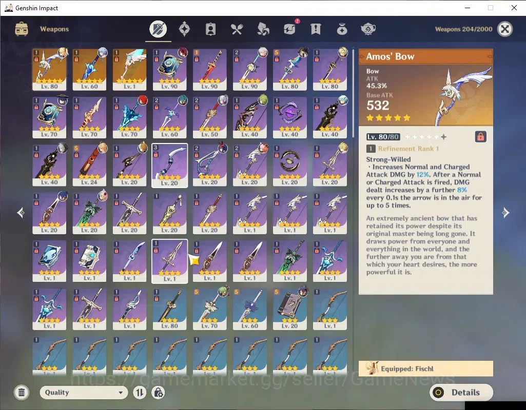 Genshin Impact Accounts ASIA|AR 55|5 Limited + 3(*5 Weapon)|Ayato+Signatur image 4