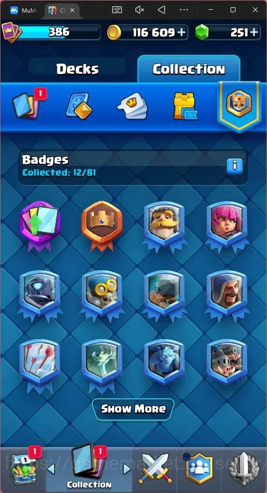 Clash Royale Accounts Mobile |KTL 9|Trophy 3045|50 Cards|4 Lv9 Cards|1 H image 14