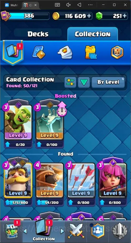 Clash Royale Accounts Mobile |KTL 9|Trophy 3045|50 Cards|4 Lv9 Cards|1 H image 8
