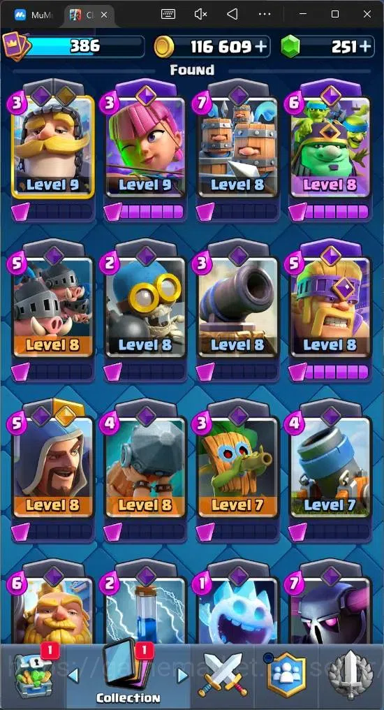 Clash Royale Accounts Mobile |KTL 9|Trophy 3045|50 Cards|4 Lv9 Cards|1 H image 9