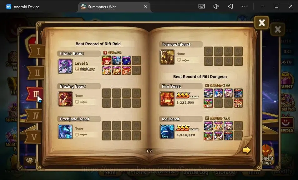 Summoners War: Sky Arena Accounts GLOBAL Lv100|3 LD[Benedict,Shun,Kuvarci]|43 Total  image 5