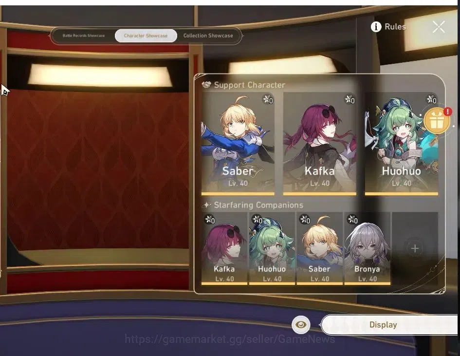 Honkai Star Rail Accounts Asia|TL 23|3 Limited|Saber,Kafka,HuoHuo +1(Standar image 2