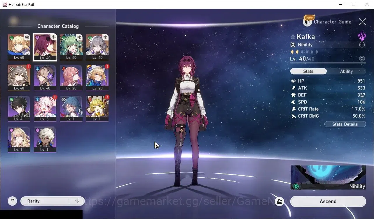 Honkai Star Rail Accounts Asia|TL 23|3 Limited|Saber,Kafka,HuoHuo +1(Standar image 4