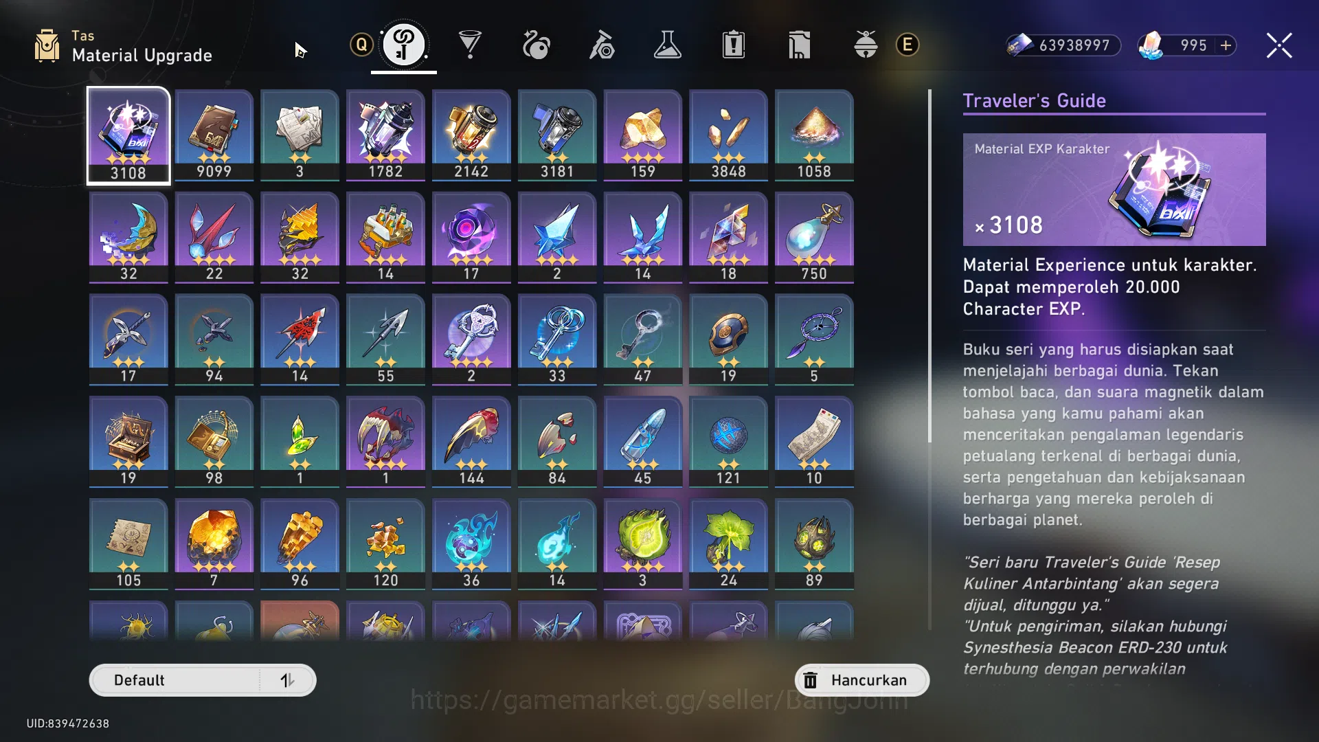 Honkai Star Rail Accounts [ASIA] TL 60 | 10 Limit Firefly Sparkle DanhengPT  image 16