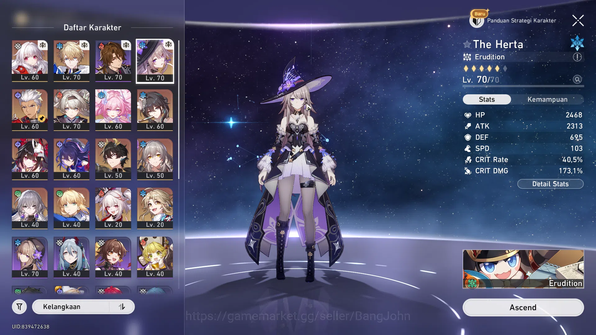 Honkai Star Rail Accounts [ASIA] TL 60 | 10 Limit Firefly Sparkle DanhengPT  image 17
