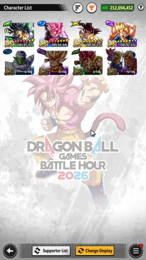 Dragon Ball Legends Accounts 212M TotalPwr|LV168|2UL+4LR+23LL|SSGSS Gogeta,SS G image 4
