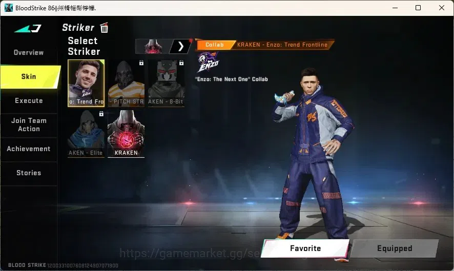 Blood Strike Accounts Collab Skin ASIA |Collab TR Melee: Katana|2 TR Guns|2Collab Strikers|1 Ultra Melee Talon Knife|1 Ultra 10