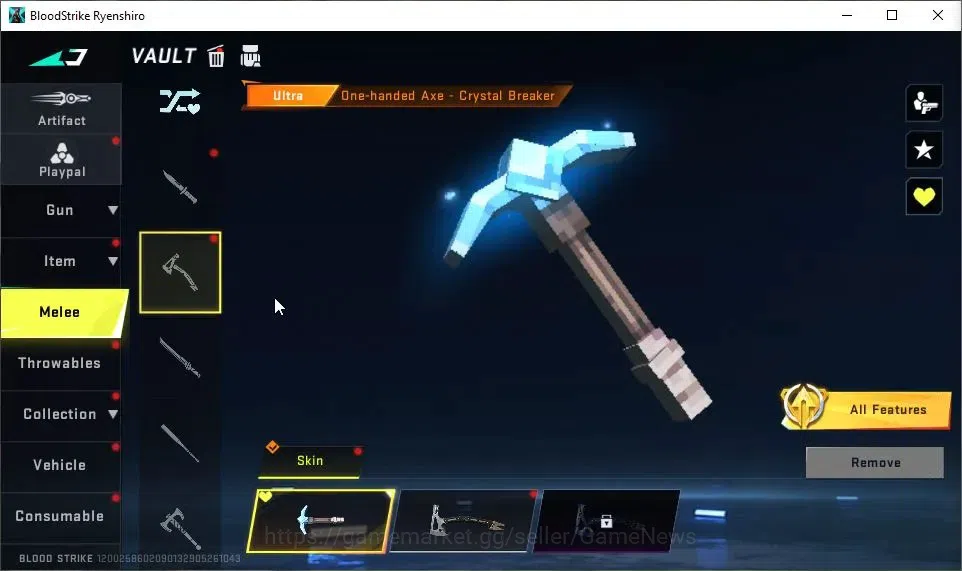 Blood Strike Accounts ASIA|Melee ULTRA One-Handed Axe|9 ULTRA[KATYA,ETHA image 7