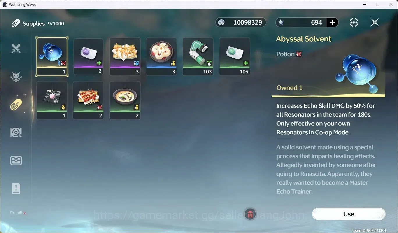 Wuthering Waves Accounts Starter SEA|UL 56 | Rank 6 | 3 Char Limited[Hiyuki Rc1]+Sign,Iuno Rc6, Rebecca|694Astrite|Mc 4