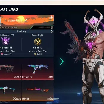 Blood Strike Accounts Others ASIA | 1 Eeternal Gun: AUG-Requiem Lv.2|1 OPM Gun|3 Ultra Guns|4 Ultra Striker|Check SS BS3037B