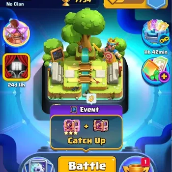 Clash Royale Accounts Starter Trophy 7734 | CL 1454 | KTL 14 | 122 Cards | 7 Champ | 3 Hero | 9 Evo | Arena 20 | 134 Gems