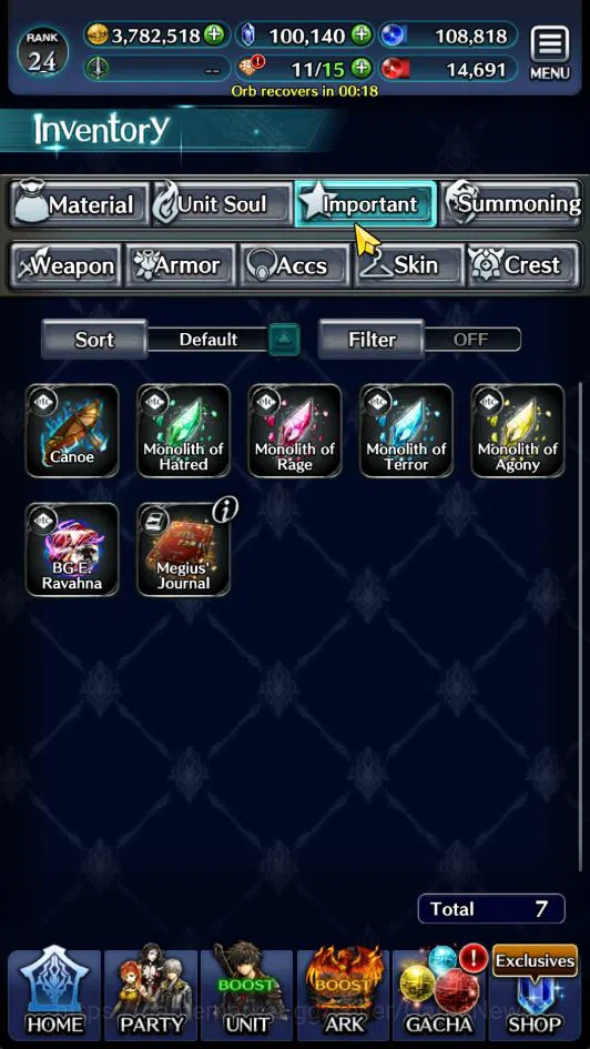 Last Cloudia Accounts GLOBAL Rank 24| 100k Crystal| Collab DMC Vergil +T image 12