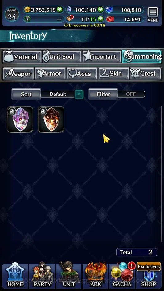 Last Cloudia Accounts GLOBAL Rank 24| 100k Crystal| Collab DMC Vergil +T image 13