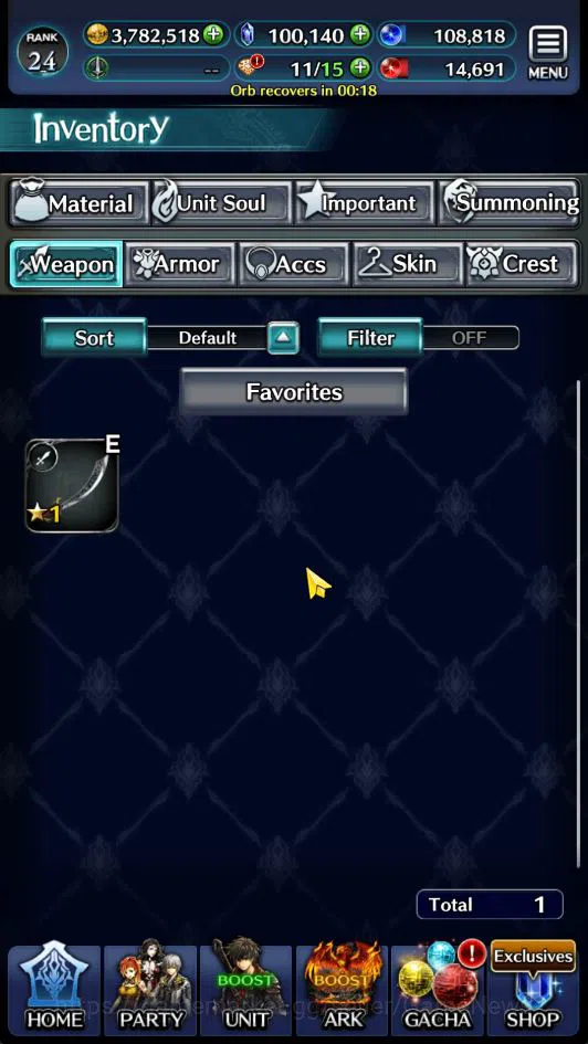 Last Cloudia Accounts GLOBAL Rank 24| 100k Crystal| Collab DMC Vergil +T image 14