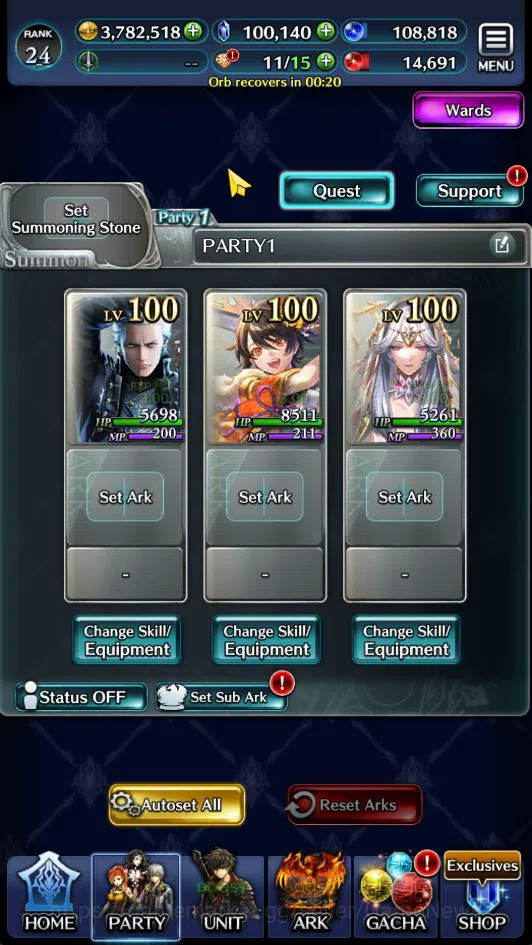 Last Cloudia Accounts GLOBAL Rank 24| 100k Crystal| Collab DMC Vergil +T image 2