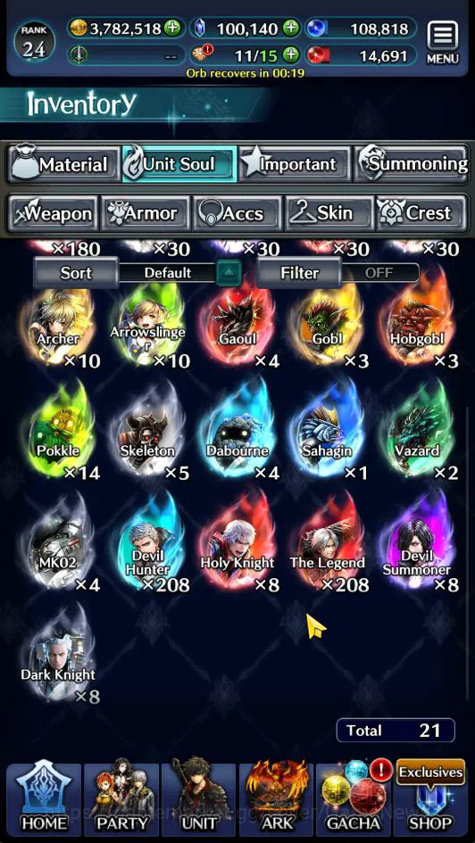 Last Cloudia Accounts GLOBAL Rank 24| 100k Crystal| Collab DMC Vergil +T image 6