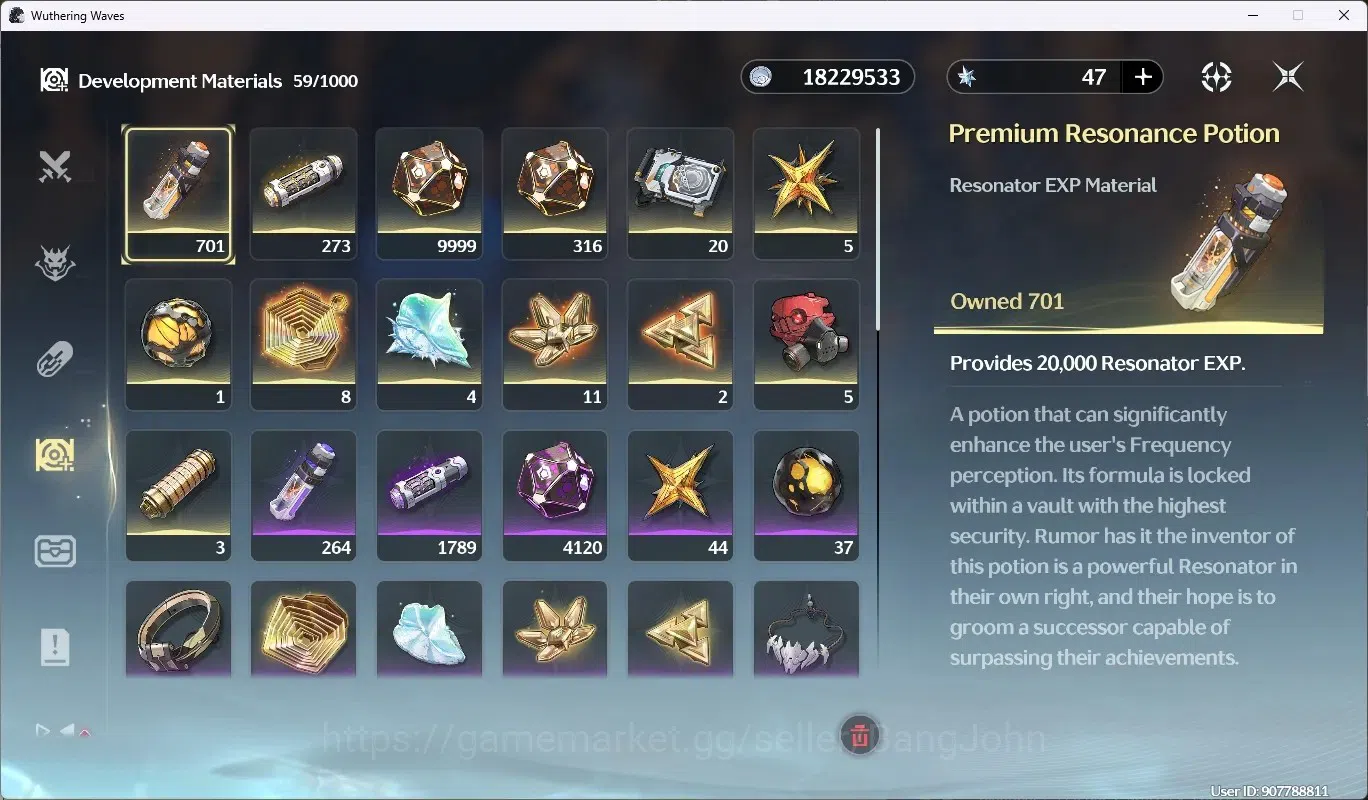 Wuthering Waves Accounts Others SEA|UL 48 | Rank 5 | 2 Char Limited[Lucy Rc6]+Sign, Rebecca|Mc Male|TakeMail WW170B 7