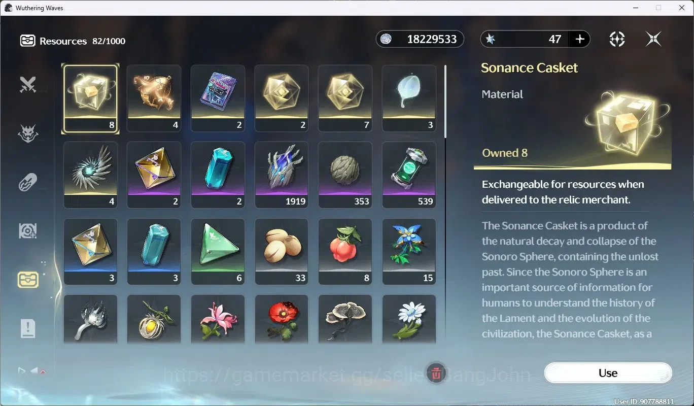 Wuthering Waves Accounts Others SEA|UL 48 | Rank 5 | 2 Char Limited[Lucy Rc6]+Sign, Rebecca|Mc Male|TakeMail WW170B 8