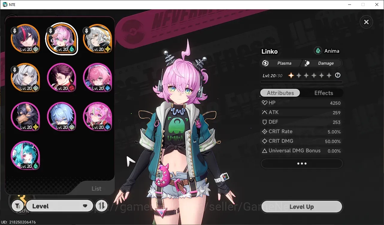 Neverness to Everness Accounts Global SEA|HL 12|3 S-Class 2 Limit|Linko & Shinku|Hathor A2|2 SSR Selector|Overcast & Orchid 1