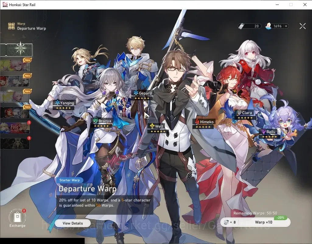 Honkai Star Rail Accounts Asia|TL 3|2 Limited [Acheron,Huohuo]| 1696 Stellar image 7