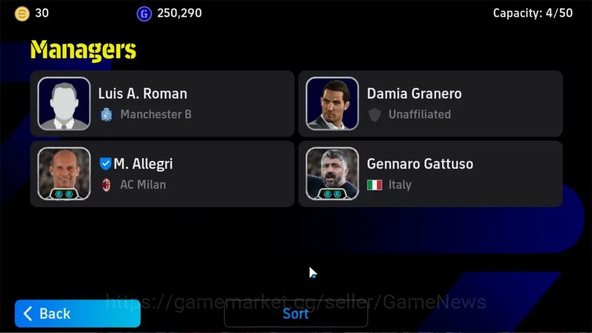 eFootball Accounts Android|Epic Rui Costa,Epic Raul,Epic Cafu,Epic Se image 2