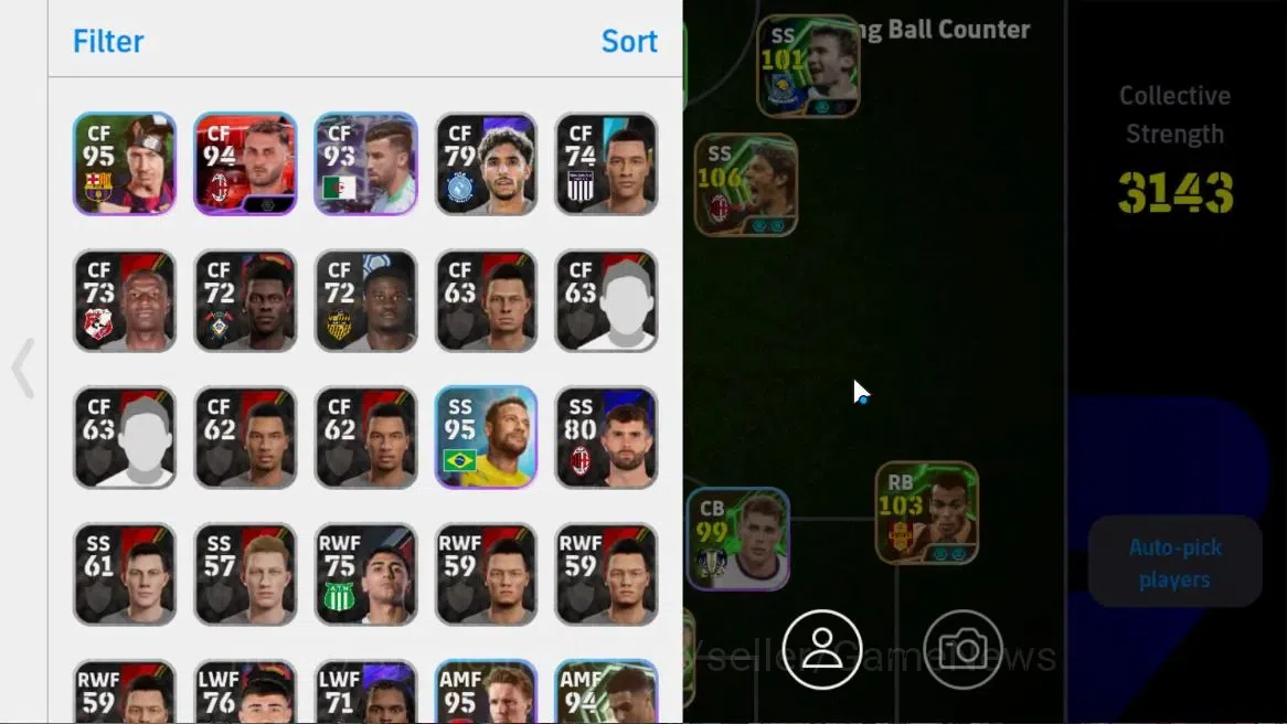 eFootball Accounts Android|Epic Rui Costa,Epic Raul,Epic Cafu,Epic Se image 3