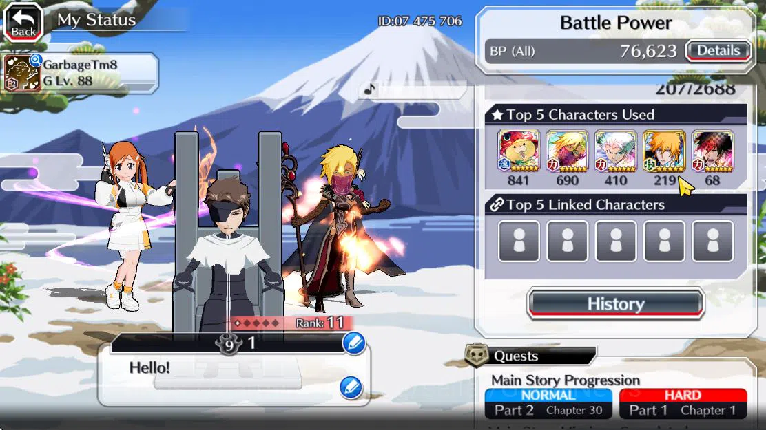 Bleach: Brave Souls Accounts [GLOBAL]6K Orbs+Fresh Story|10th Aizen,9th Ichigo, image 12