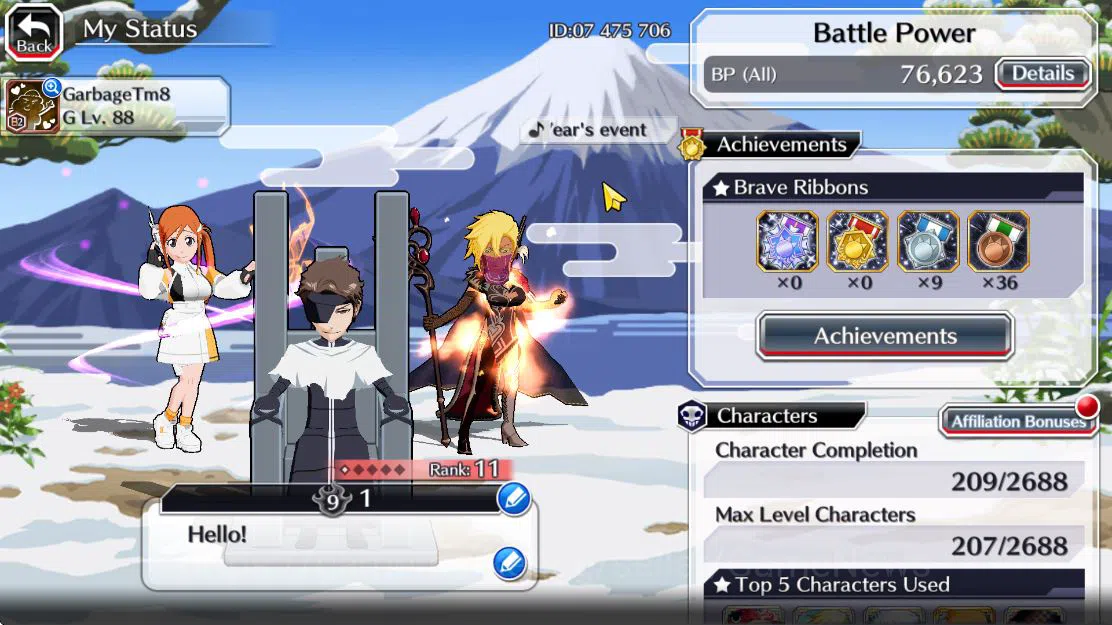 Bleach: Brave Souls Accounts [GLOBAL]6K Orbs+Fresh Story|10th Aizen,9th Ichigo, image 13