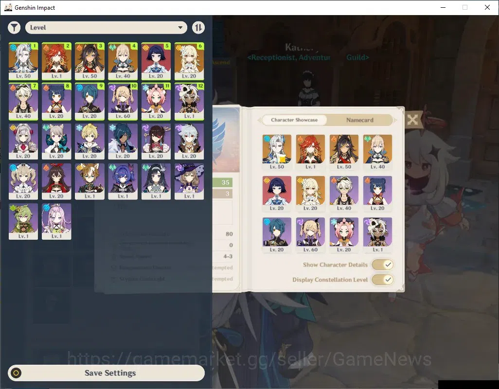 Genshin Impact Accounts Reroll Asia|AR 35|2 Limited + 2 (*5 Standard)|Mavuika,Neuvillette|Low Main Quest|All unset|Mc 1