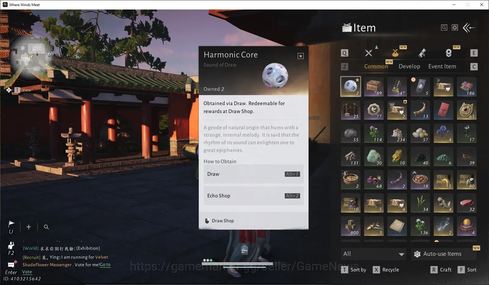 Where Winds Meet Accounts GLOBAL|2 HC Unused|Lv100|35K GS|Elegy of Petals Set,Peaceful Life,Withered Orchid,Maple 1