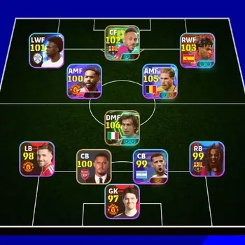 eFootball Accounts Legends & Iconic Players Android|PW 3105|Kevin de Bruyne Show T,Andrea Pirlo Epic,Lionel Messi Show T,PE