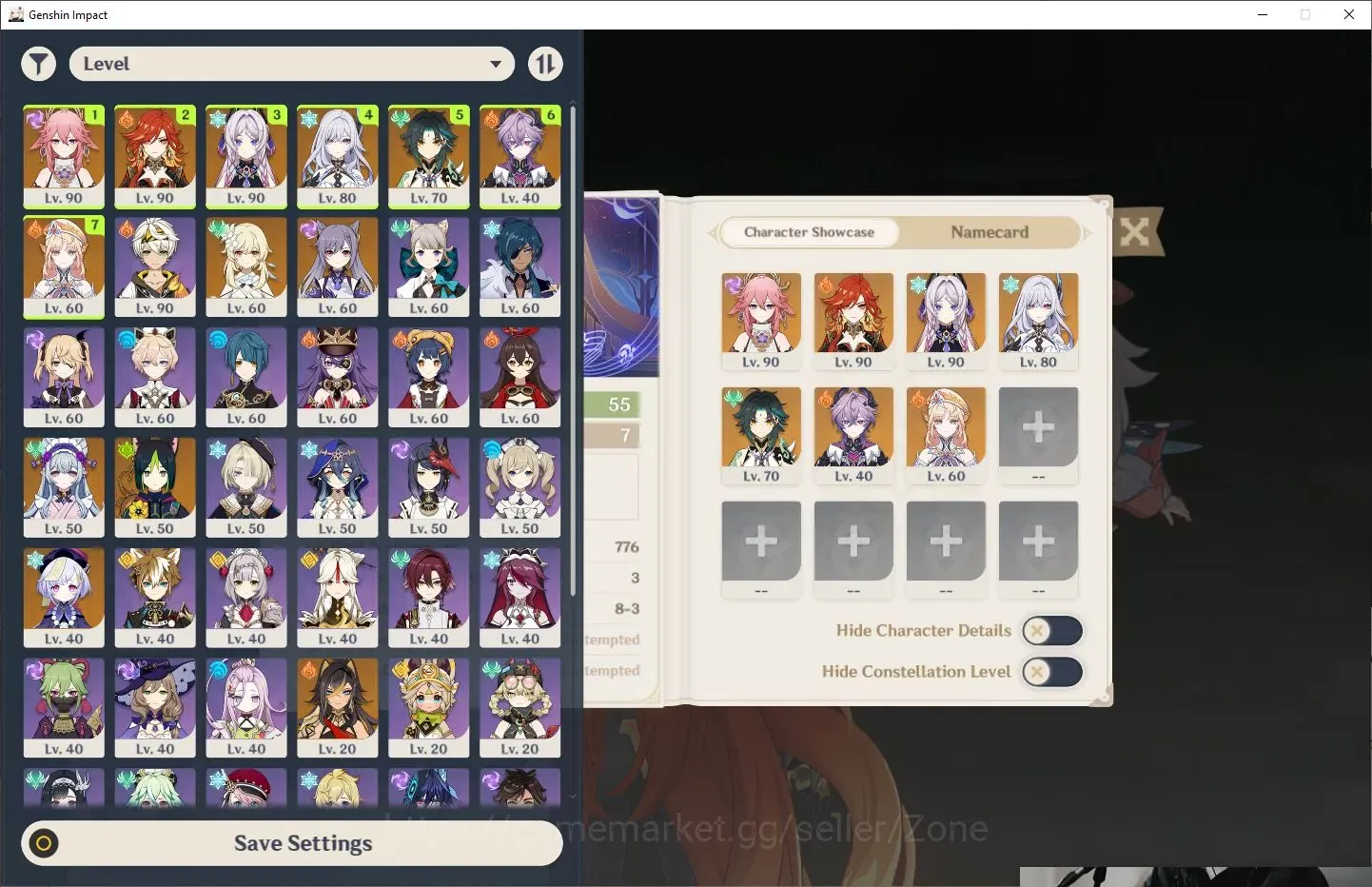 Genshin Impact Accounts Others ASIA|AR55|7Limit premMavuika+Sign,SemiPrem YaeMiko+Sign,PremDurin|MC Lumine|TakeMail(GI799Z) 1