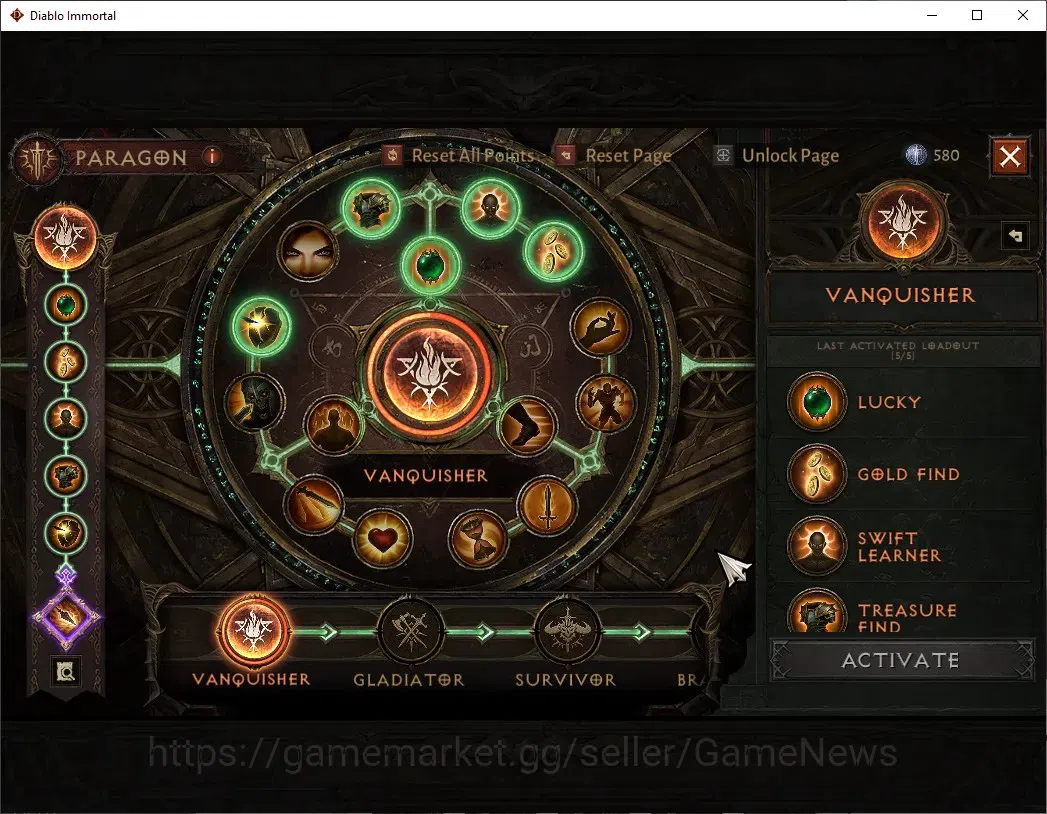 Diablo Immortal Accounts SA - Malah|CS ON|Lv60(720)|Demon Hunter|42k CR|Res image 10