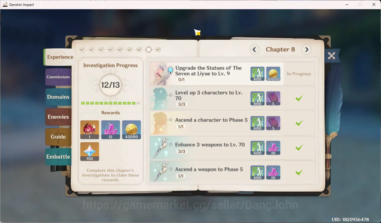 Genshin Impact Accounts Mid-Game | ASIA | AR 52 | 3 Limit Durin | Venti | image 11
