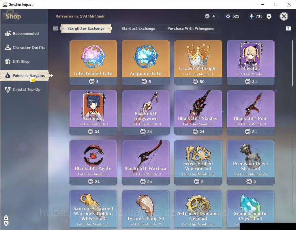 Genshin Impact Accounts ASIA|AR 56|Pream Team Zibai|6Limited+4(5*Weapon)|( image 16