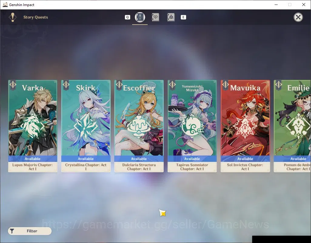 Genshin Impact Accounts ASIA|AR 56|Pream Team Zibai|6Limited+4(5*Weapon)|( image 20
