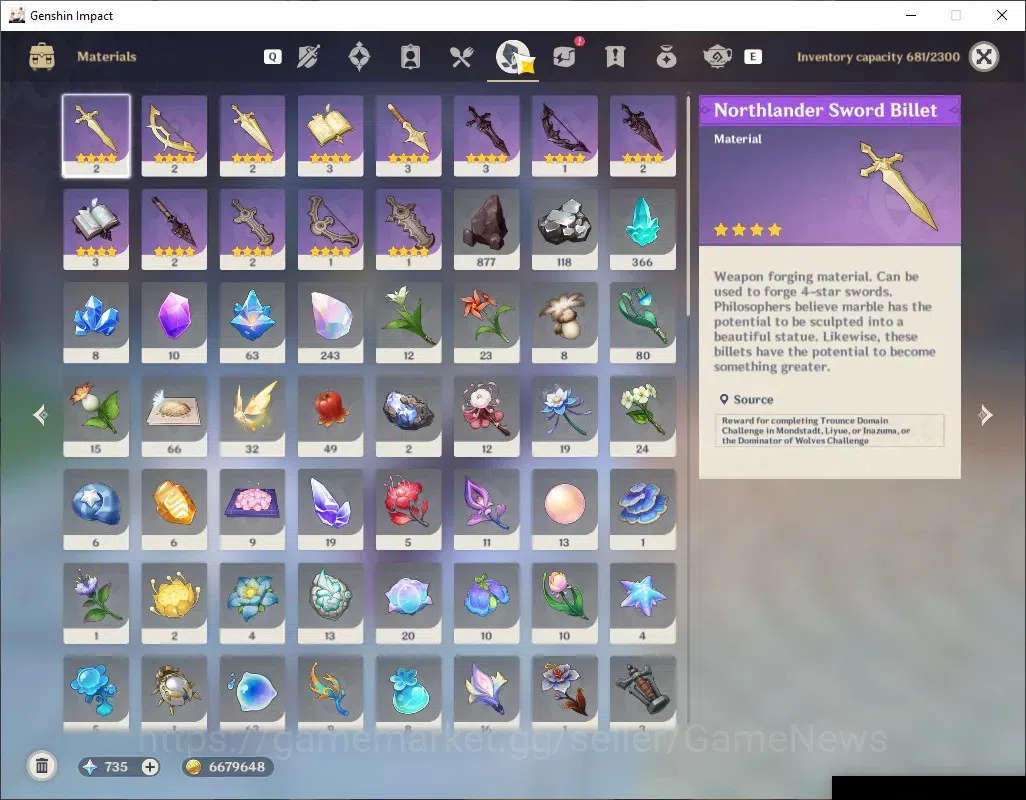 Genshin Impact Accounts ASIA|AR 56|Pream Team Zibai|6Limited+4(5*Weapon)|( image 9