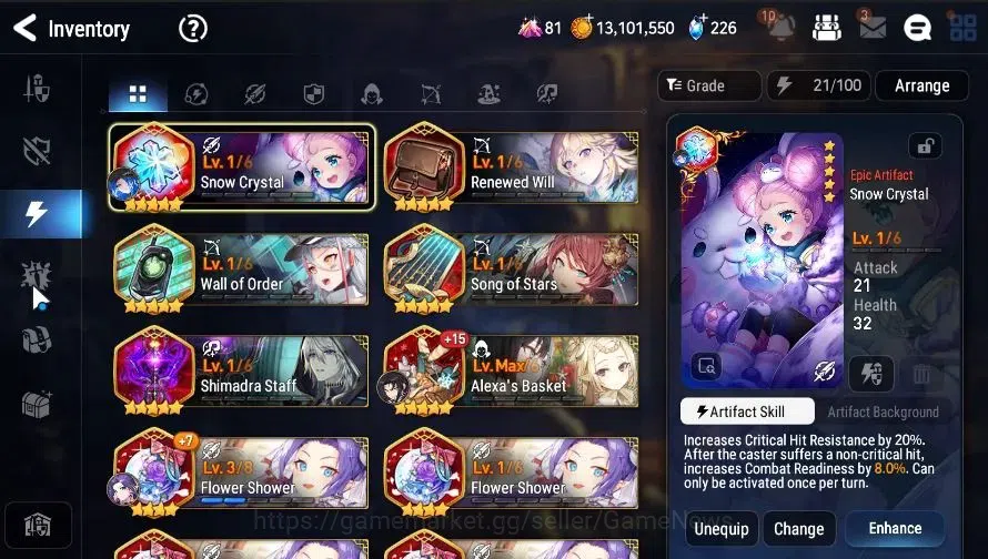Epic Seven Accounts GLOBAL|UnVerif|5 ML(BArunka,CPavel,LW Peira,DLilib image 16