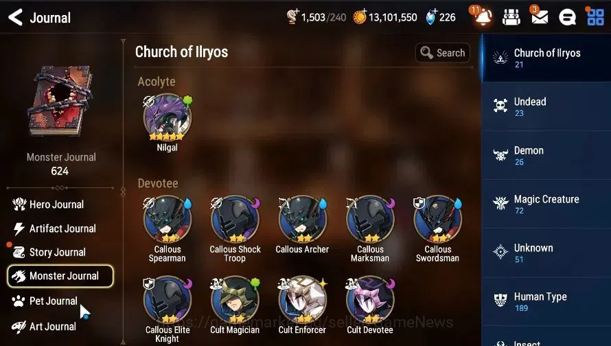 Epic Seven Accounts GLOBAL|UnVerif|5 ML(BArunka,CPavel,LW Peira,DLilib image 9