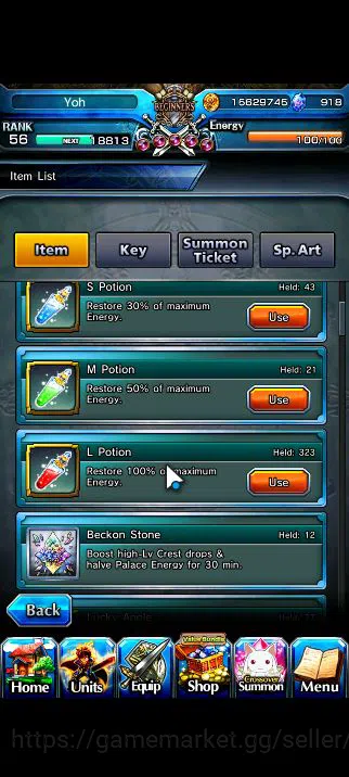 Grand Summoners Accounts Mid-Game Global|Rank 56|10 Ascend|WH 2