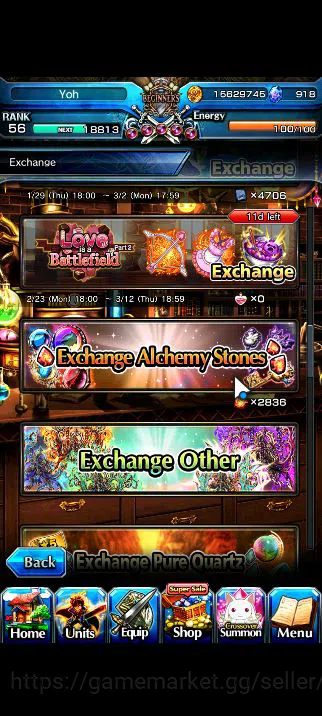 Grand Summoners Accounts Mid-Game Global|Rank 56|10 Ascend|WH 8
