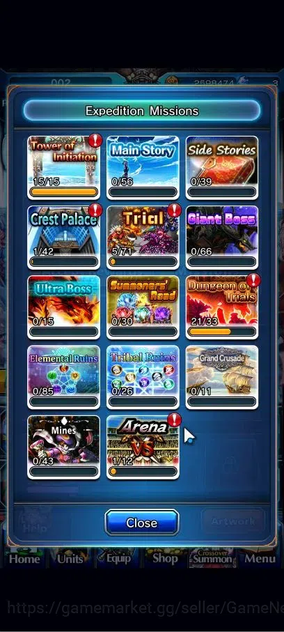 Grand Summoners Accounts Global|Rank 36|9 Ascend+2 TW|(CF Milim,Saygyouji,) image 6
