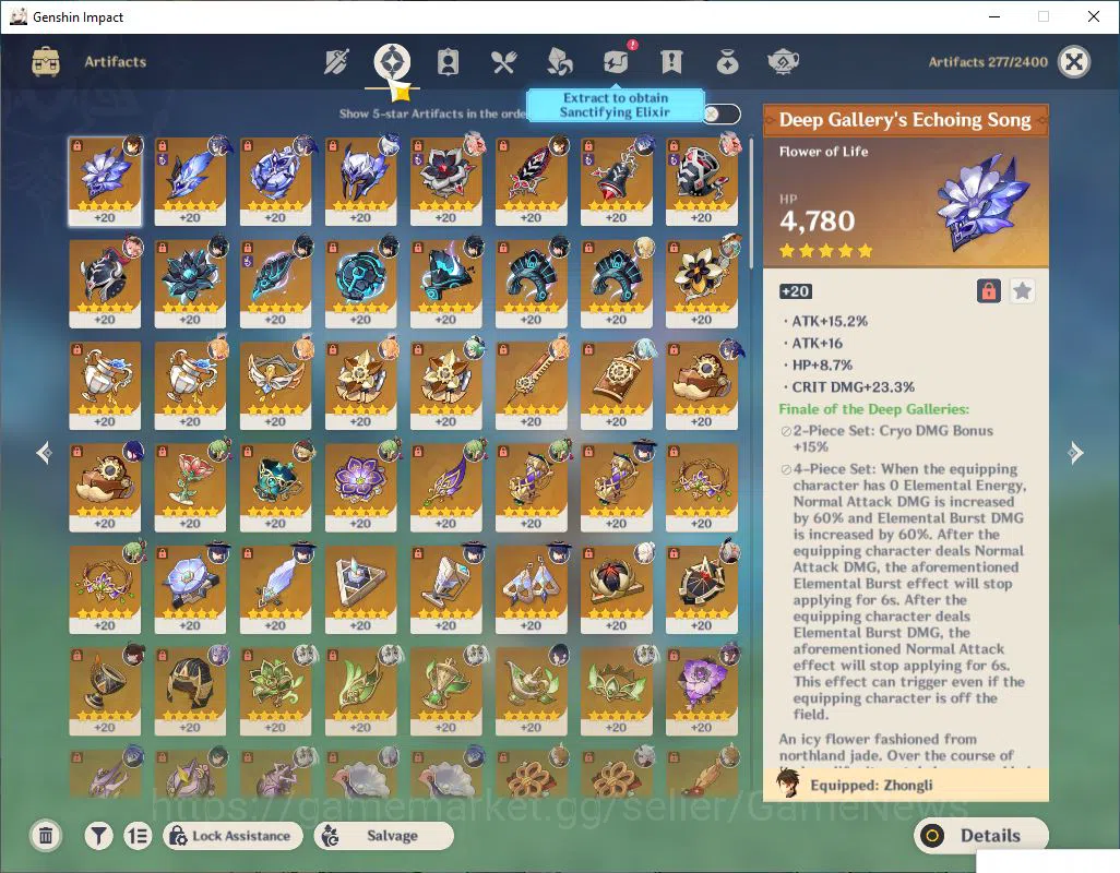 Genshin Impact Accounts Mid Game ASIA|AR 59|15 Limited 5