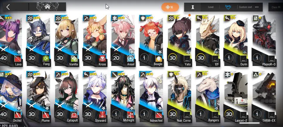 Arknights Accounts Lv78|246 OP+37 Skin|12Limited|Wis'adel P2,LTD P1,H image 14
