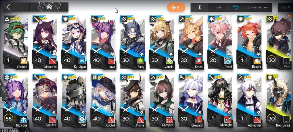 Arknights Accounts Lv78|246 OP+37 Skin|12Limited|Wis'adel P2,LTD P1,H image 15